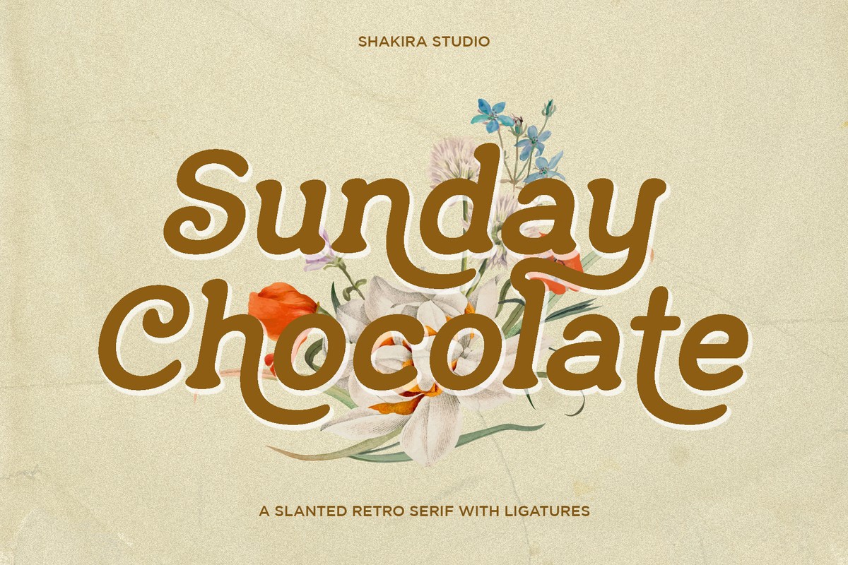 Schriftart Sunday Chocolate