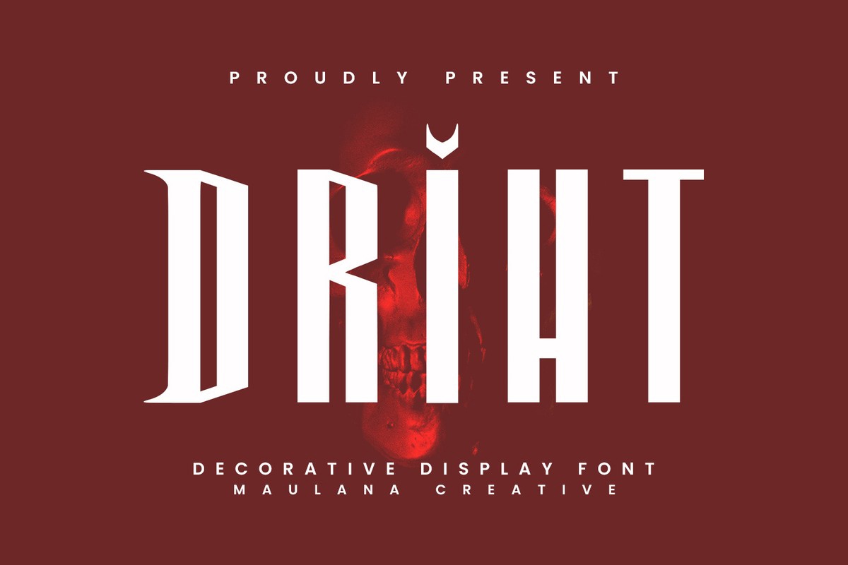 Schriftart Driht