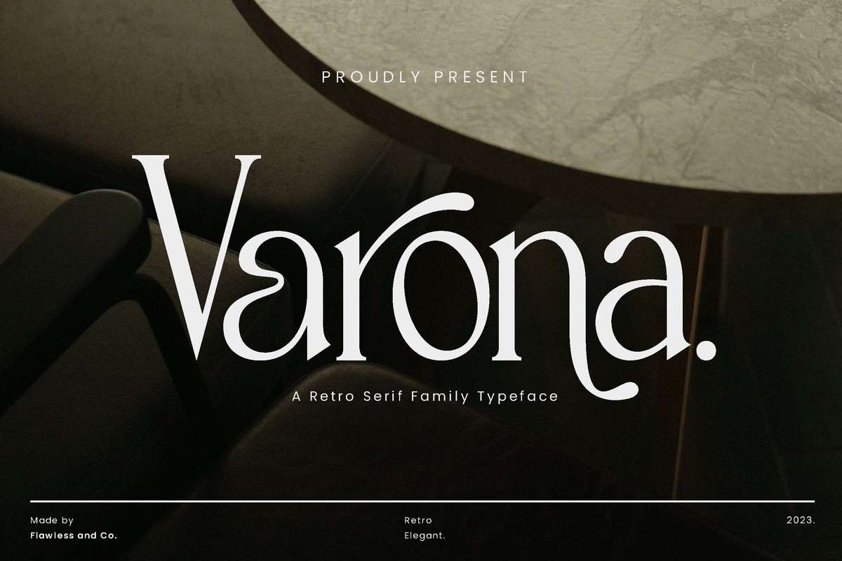 Schriftart Varona