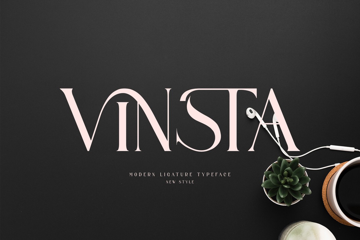 Schriftart Vinsta