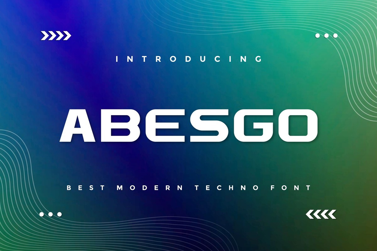 Schriftart Abesgo