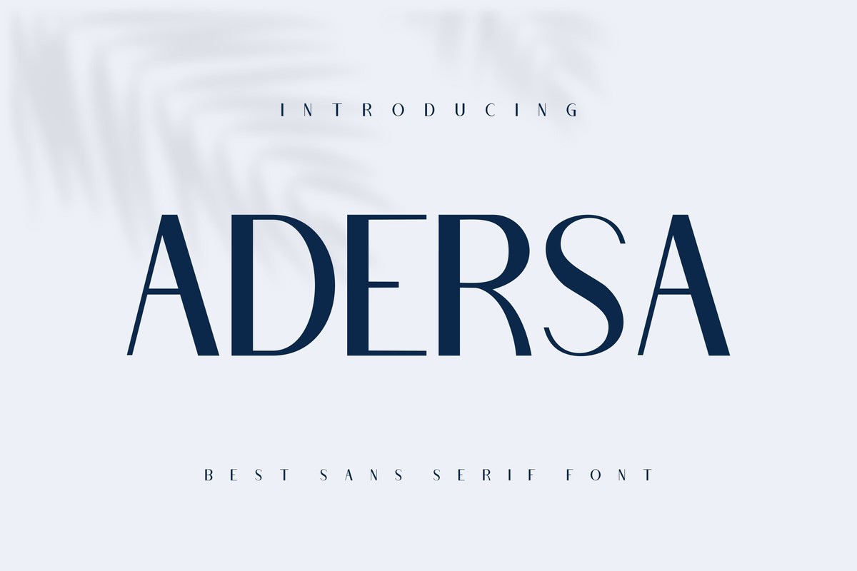 Schriftart Adersa