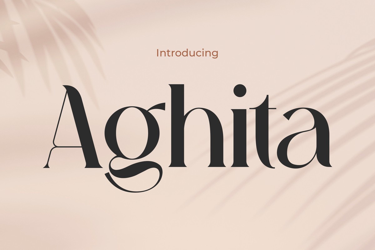 Schriftart Aghita