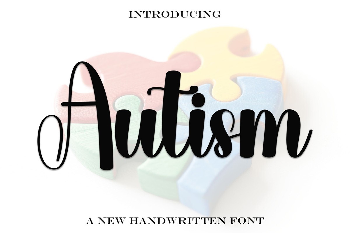 Schriftart Autism