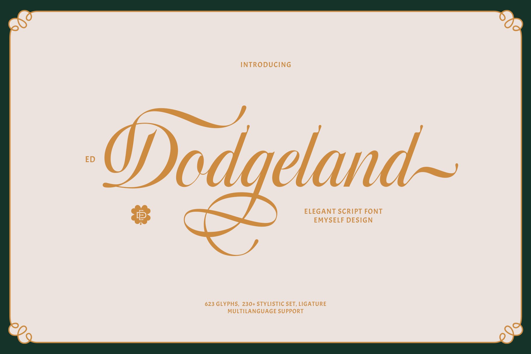 Schriftart ED Dodgeland