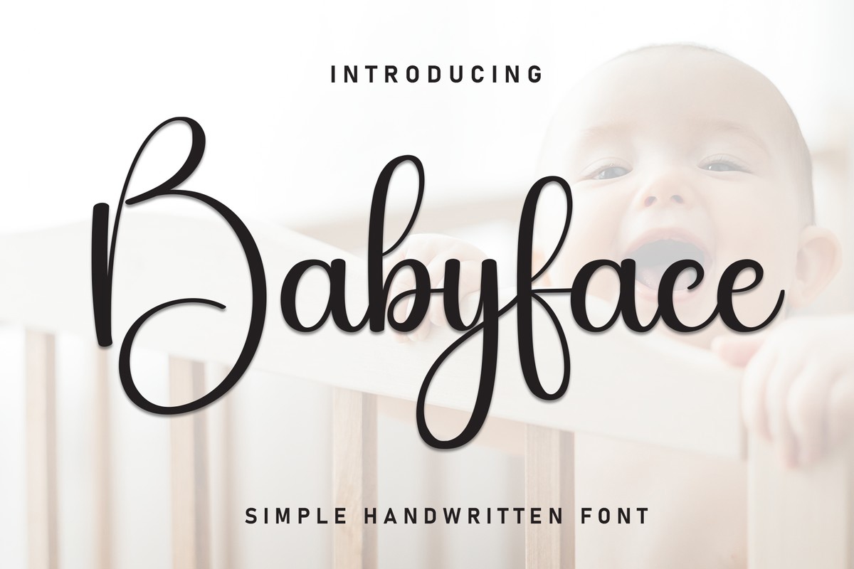 Schriftart Babyface