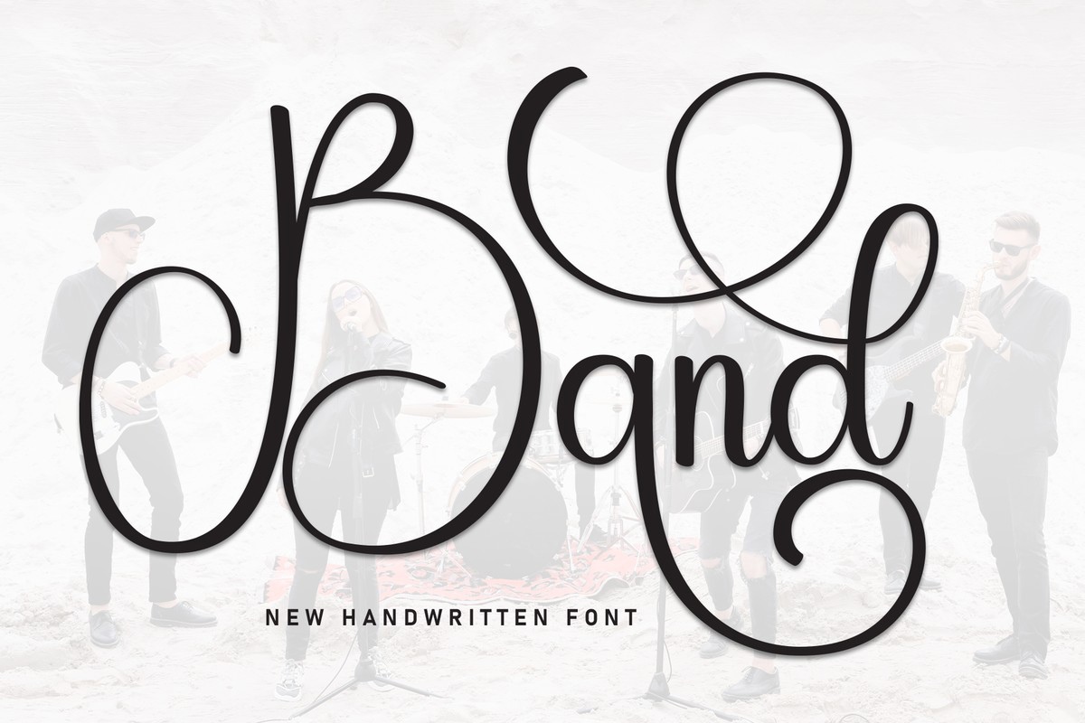 Schriftart Band