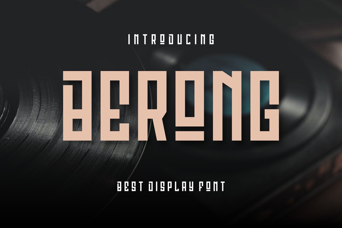 Schriftart Berong