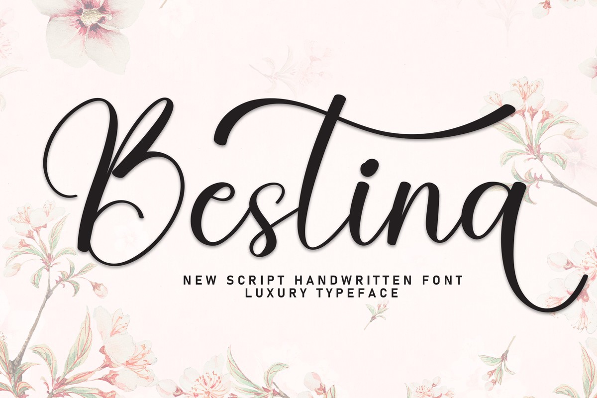 Schriftart Bestina