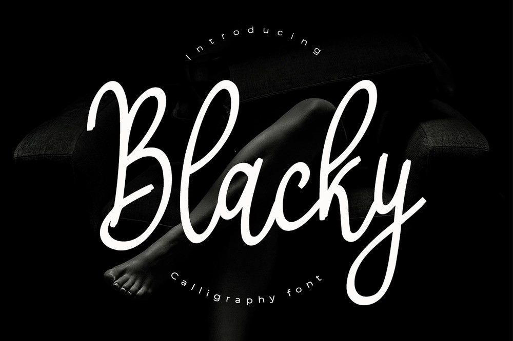 Schriftart Blacky