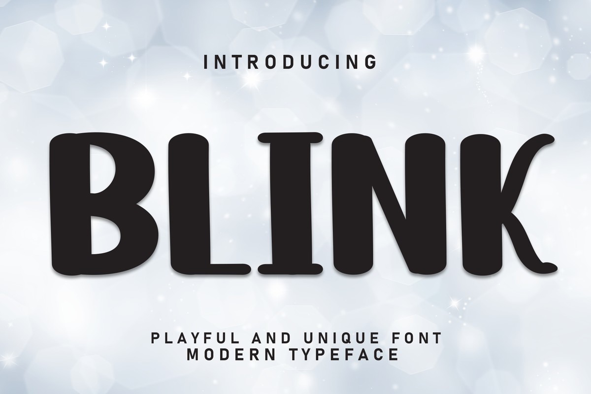 Schriftart Blink