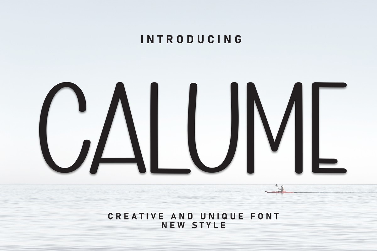 Schriftart Calume