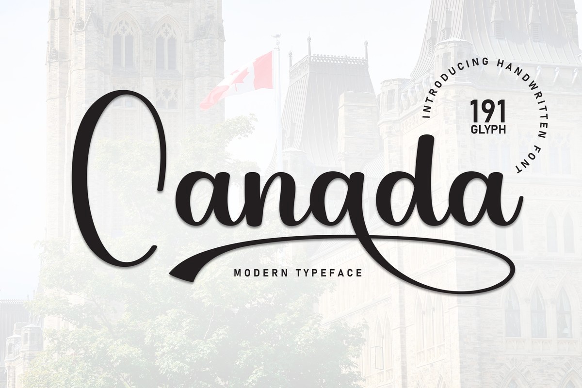 Schriftart Canada