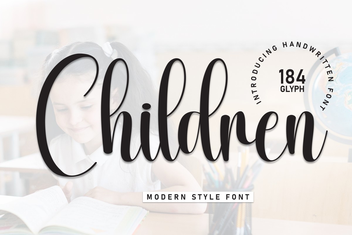 Schriftart Children