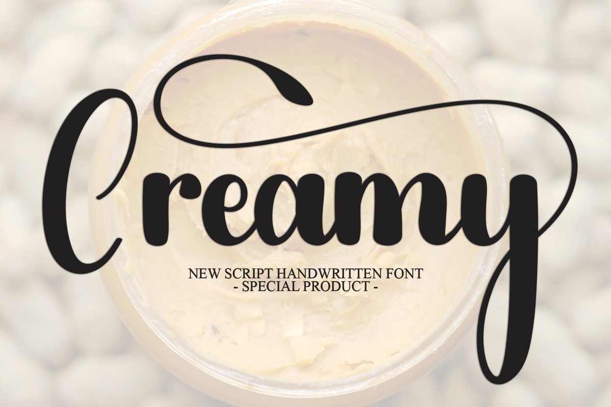 Schriftart Creamy