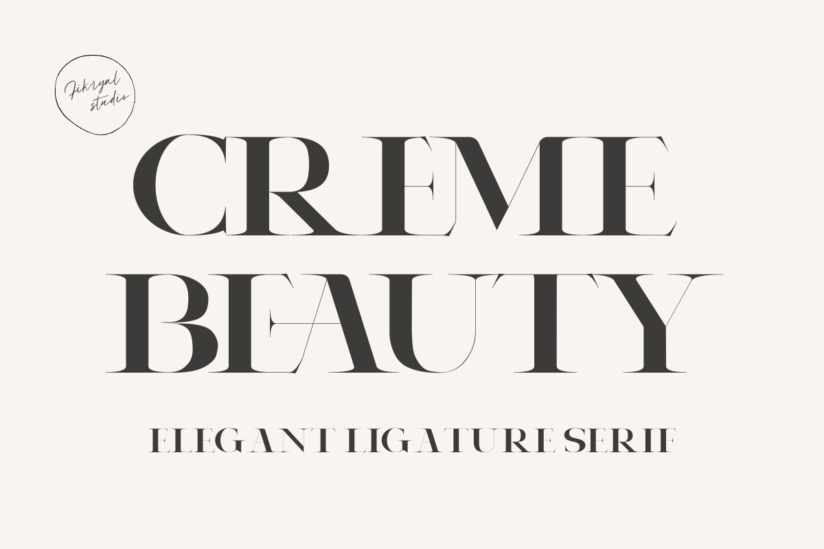 Schriftart Creme Beauty