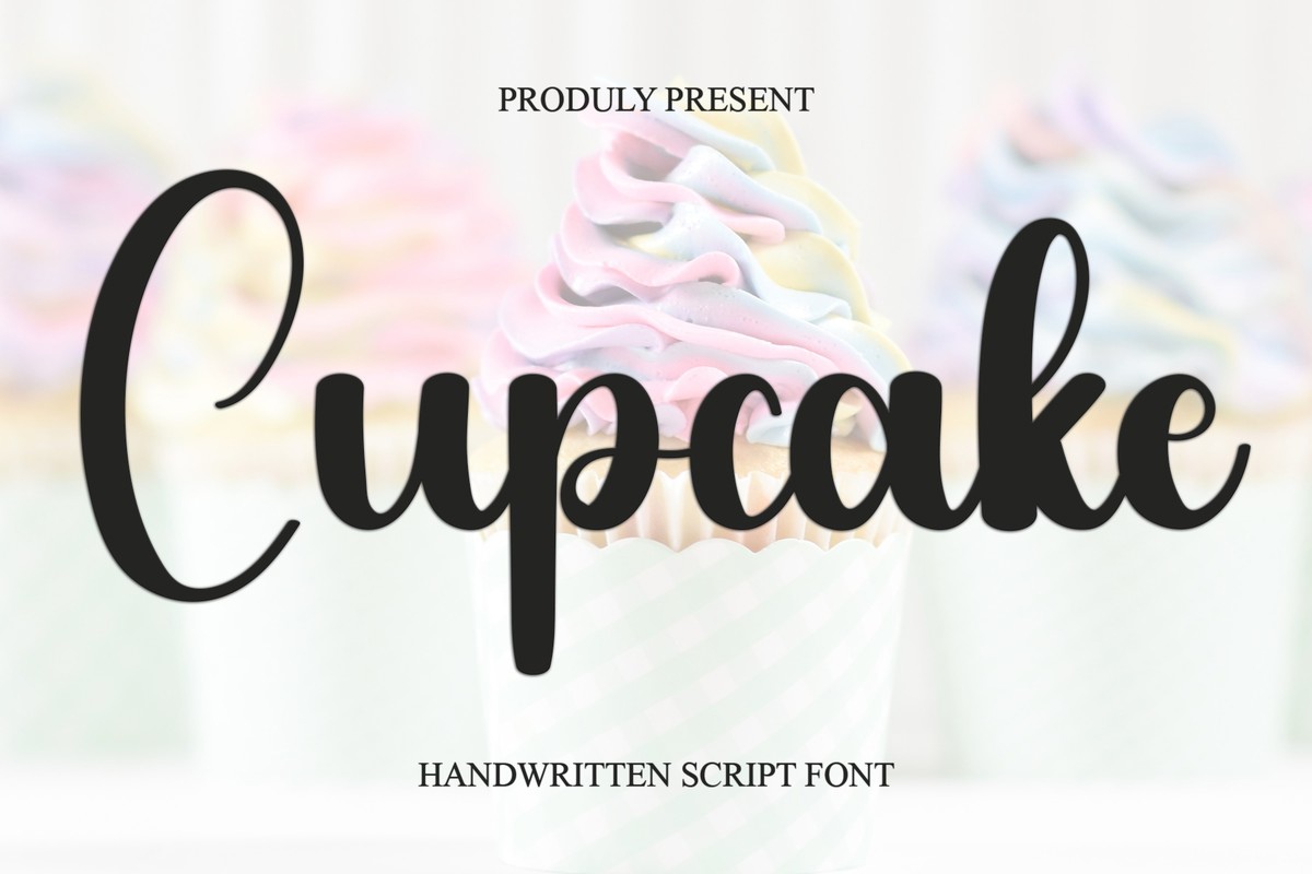 Schriftart Cupcake