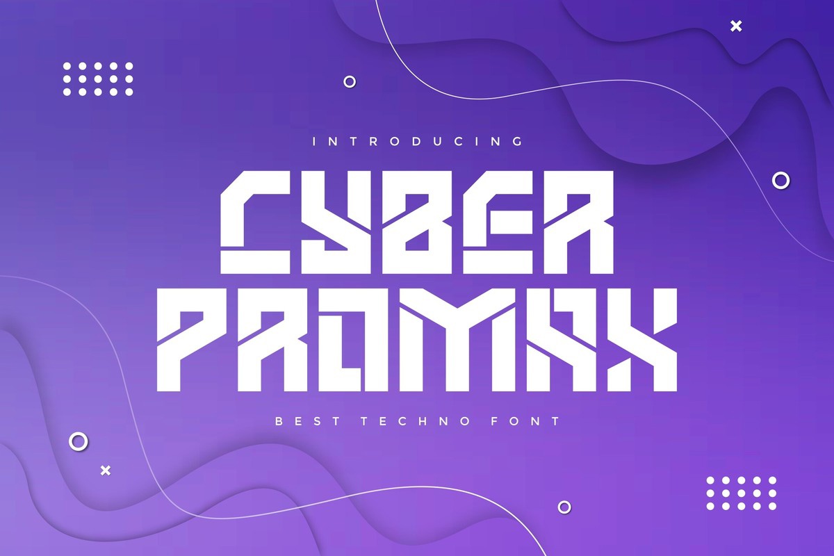 Schriftart Cyber Promax