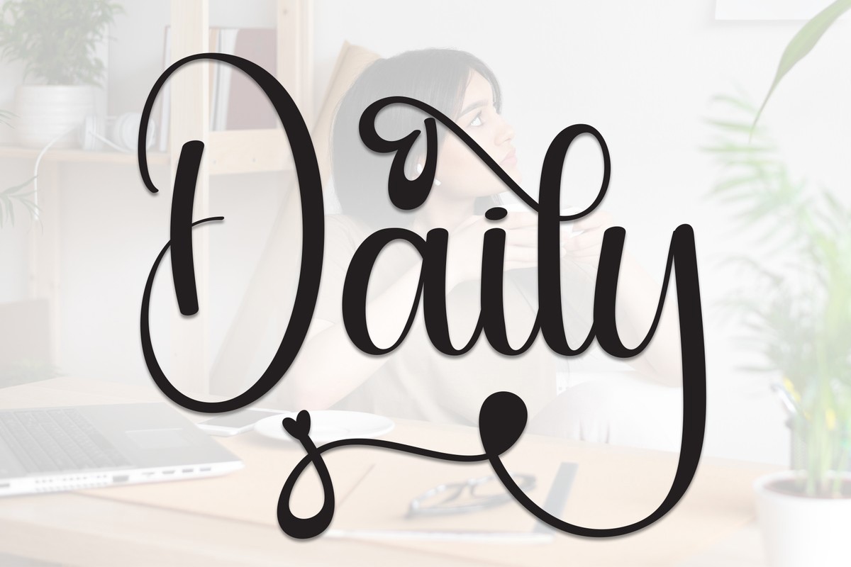 Schriftart Daily