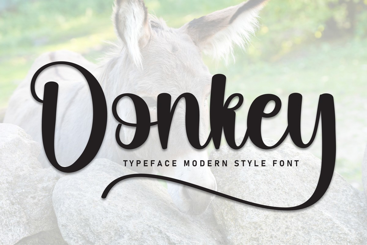 Schriftart Donkey