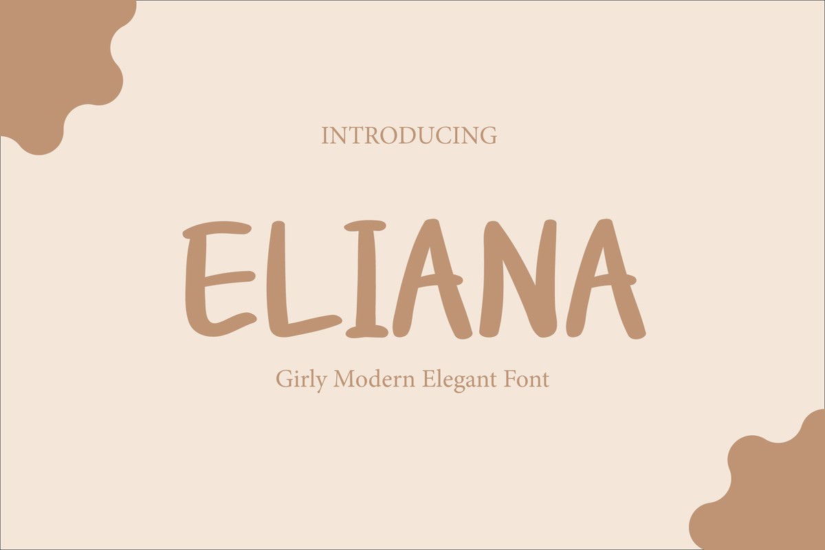 Schriftart Eliana