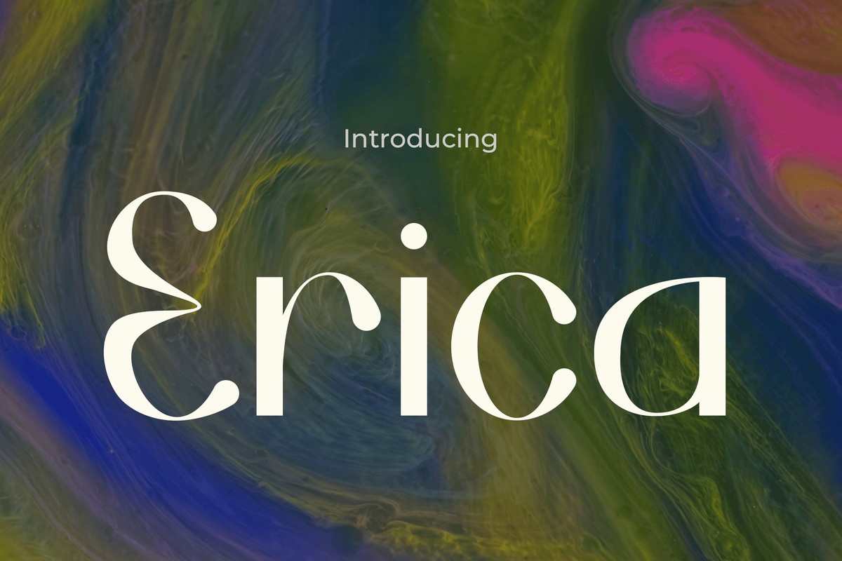 Schriftart Erica