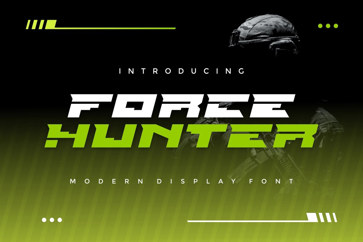 Schriftart Force Hunter