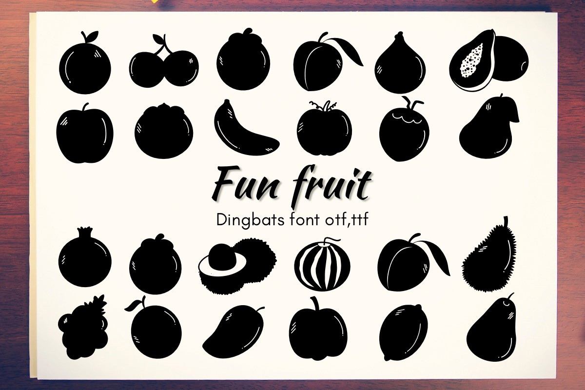 Schriftart Fun Fruit