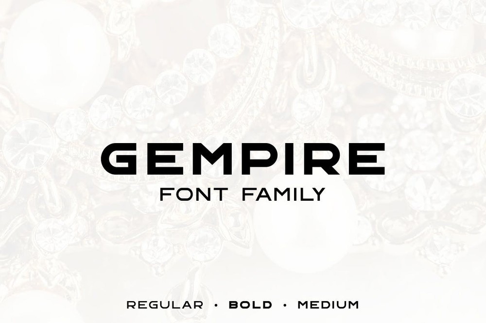 Schriftart Gempire