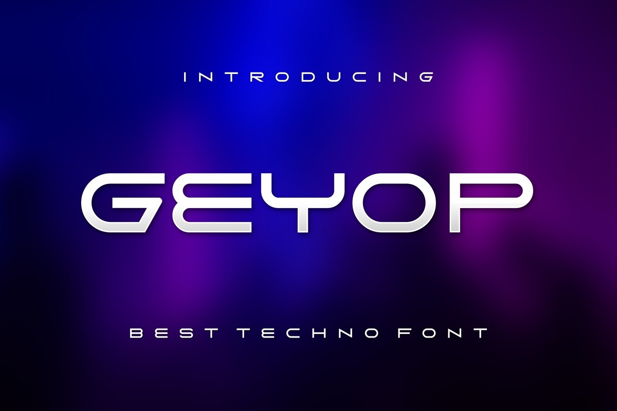 Schriftart Geyop