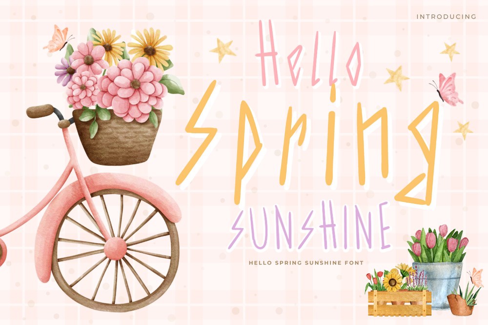 Schriftart Hello Spring Sunshine