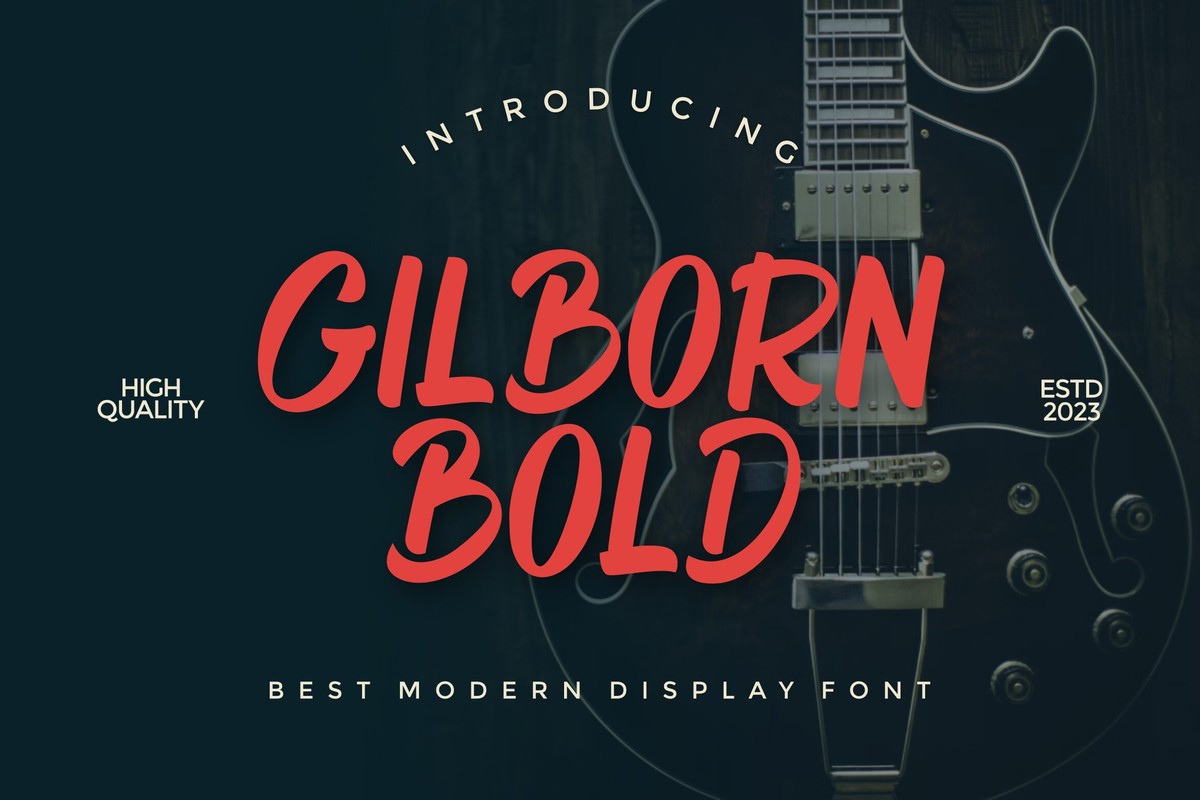 Schriftart Gilborn Bold