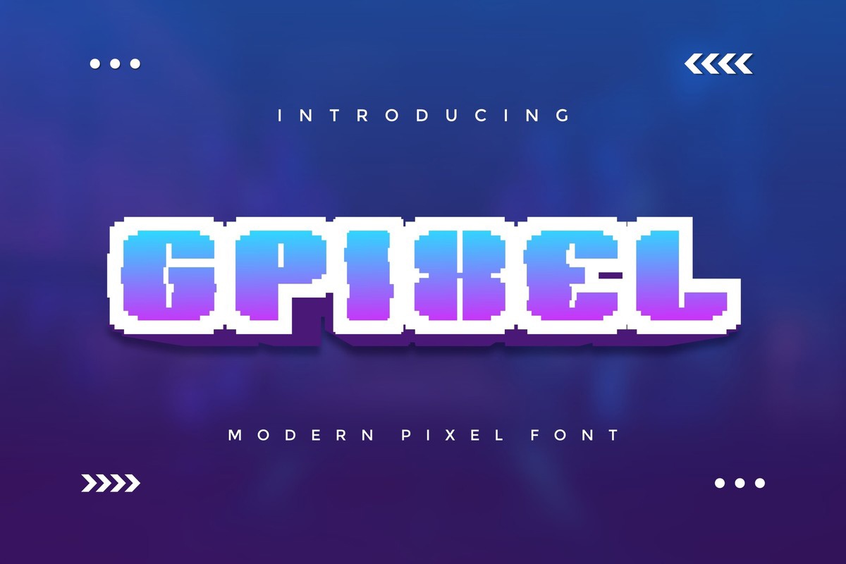 Schriftart Gpixel