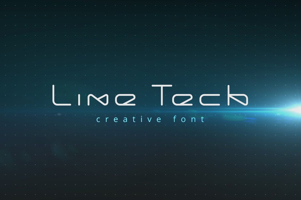 Schriftart LineTech