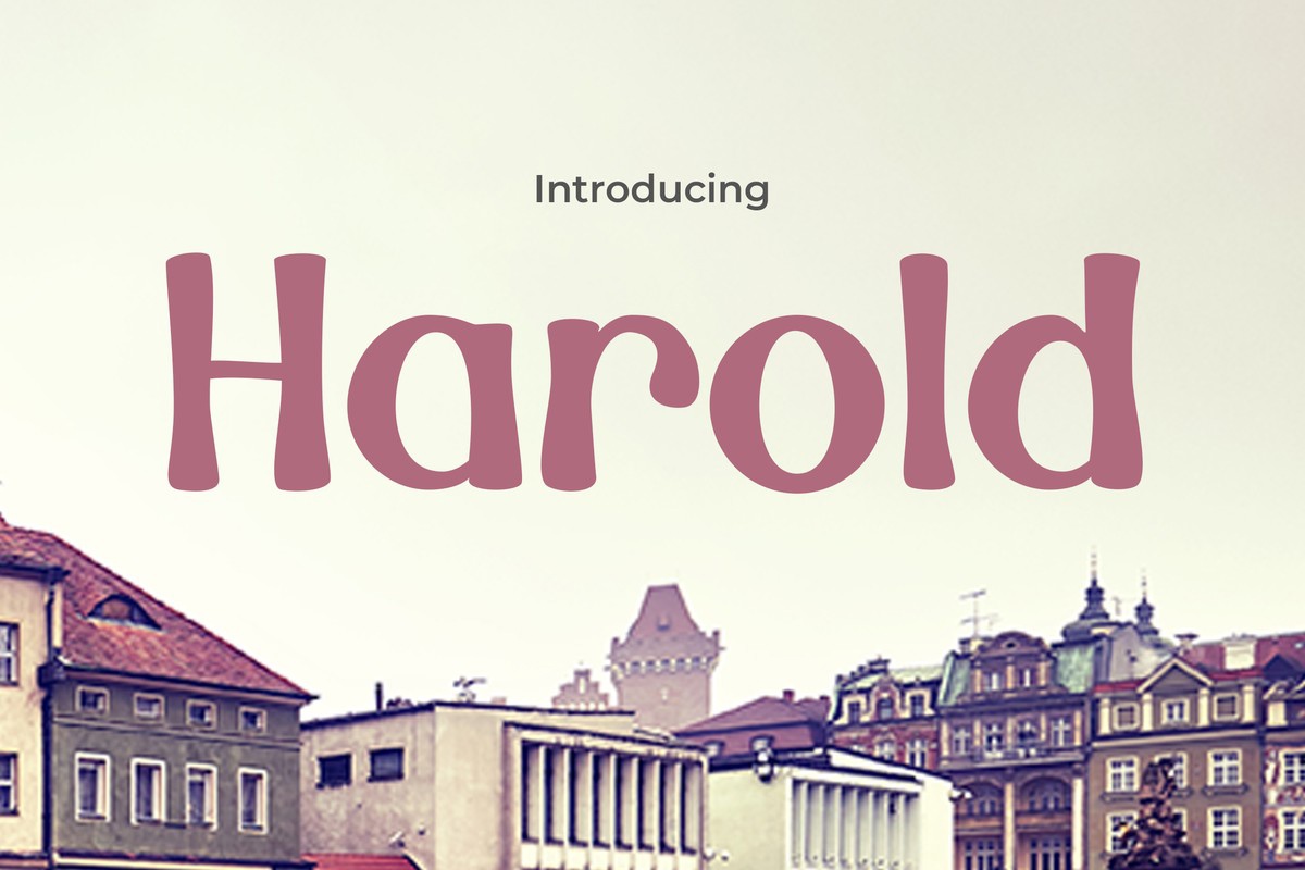 Schriftart Harold