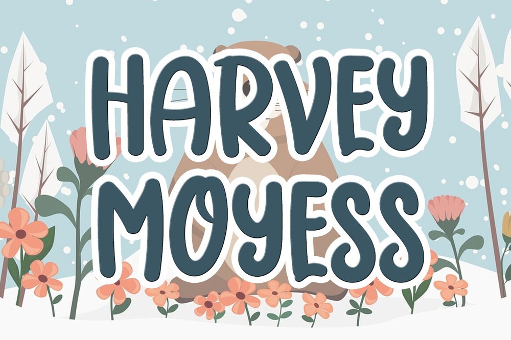 Schriftart Harvey Moyess