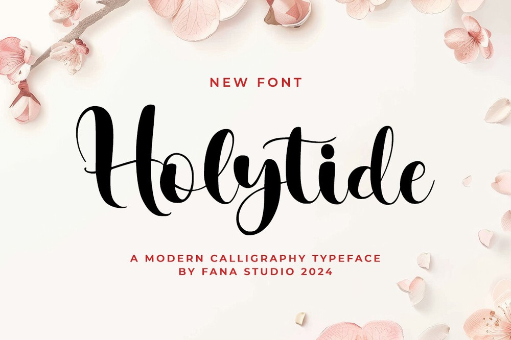 Schriftart Holytide