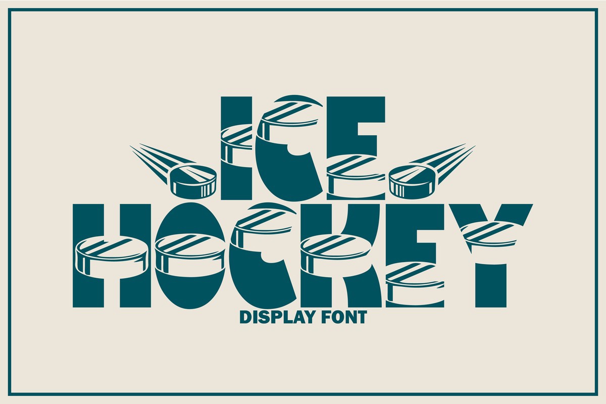 Schriftart Ice Hockey