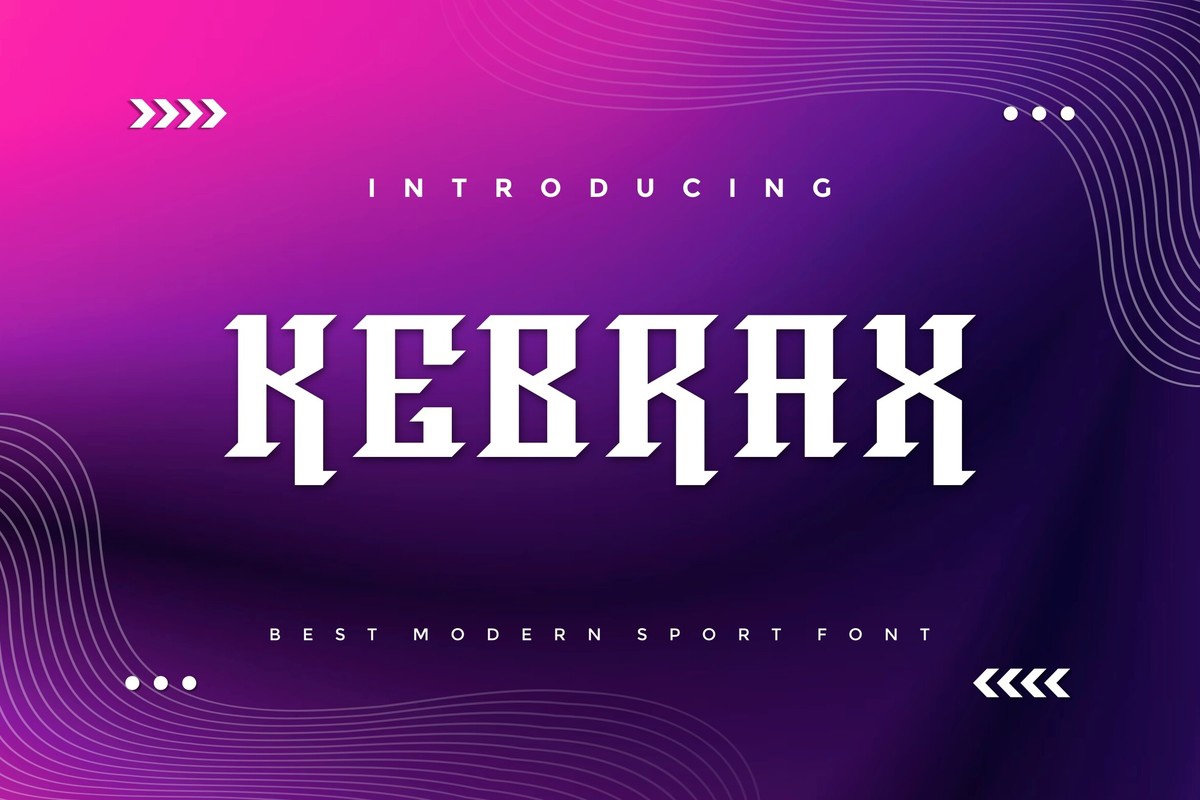 Schriftart Kebrax