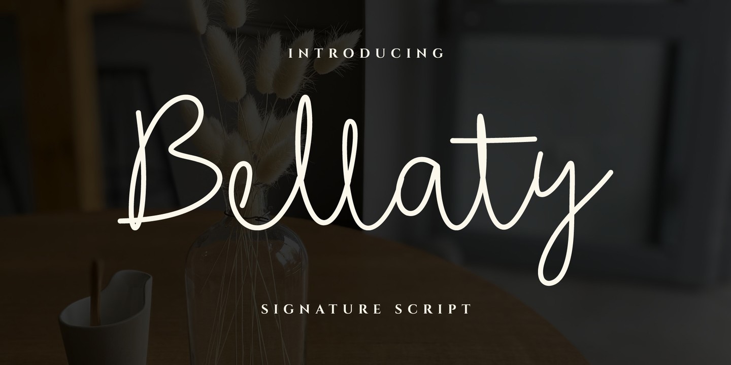 Schriftart Bellaty