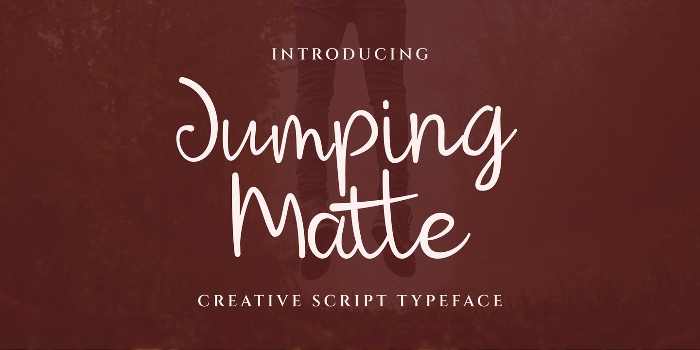 Schriftart Jumping Matte