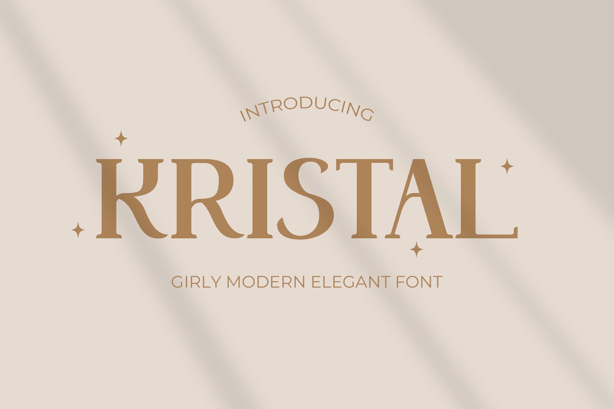 Schriftart Kristal