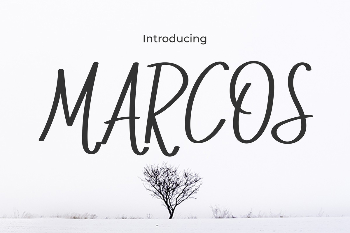 Schriftart Marcos