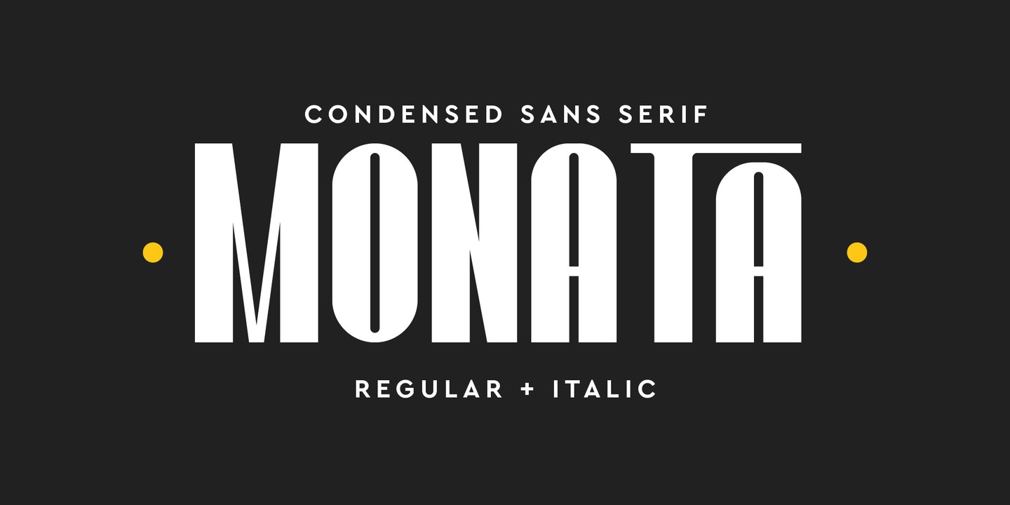 Schriftart Monata