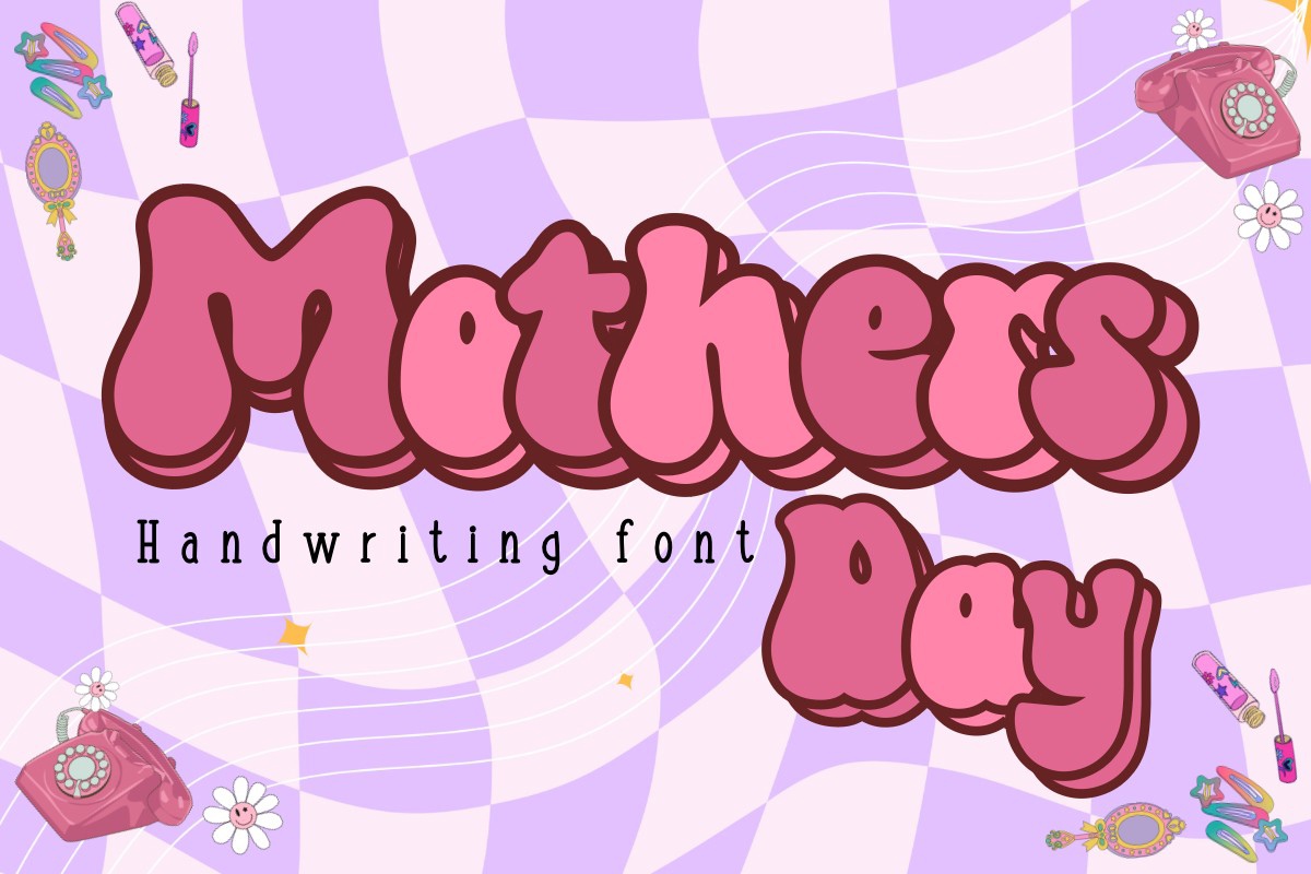 Schriftart Mothers Day