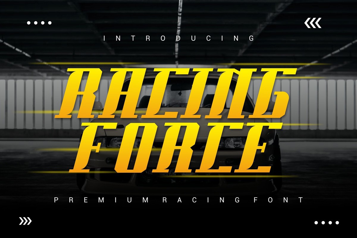 Schriftart Racing Force