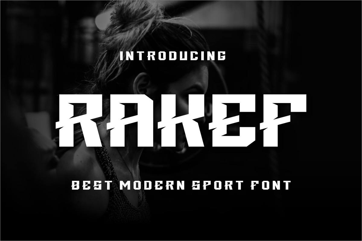 Schriftart Rakef