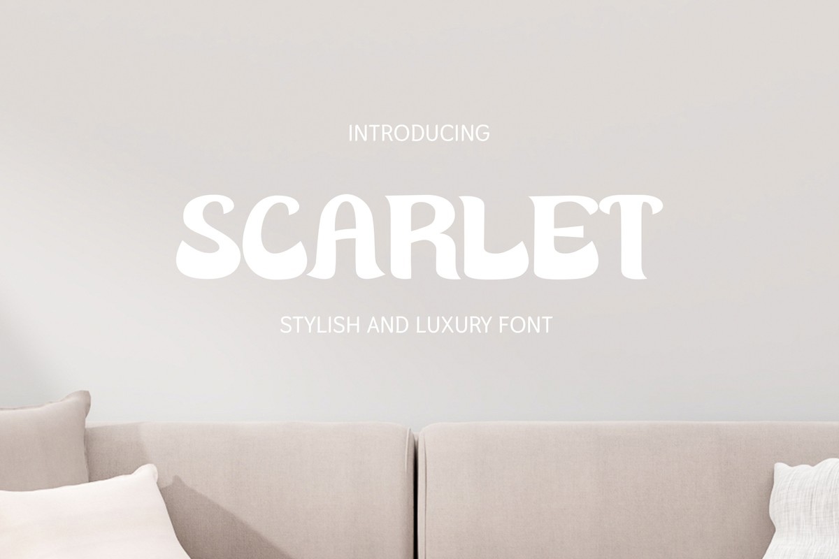 Schriftart Scarlet