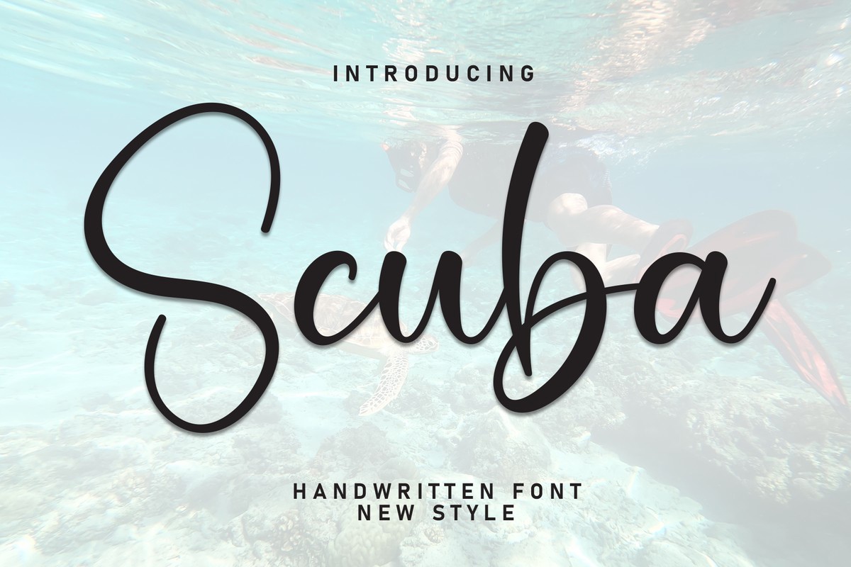 Schriftart Scuba