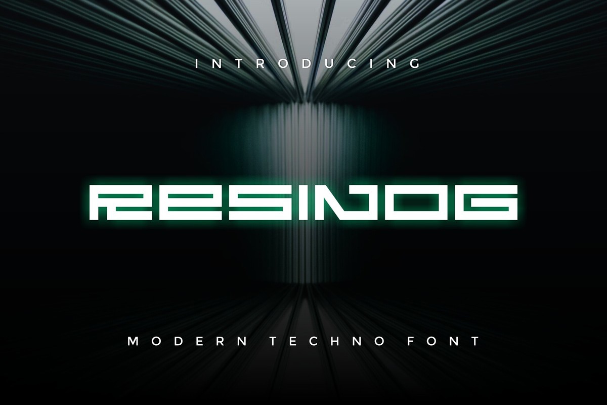 Schriftart Resinog